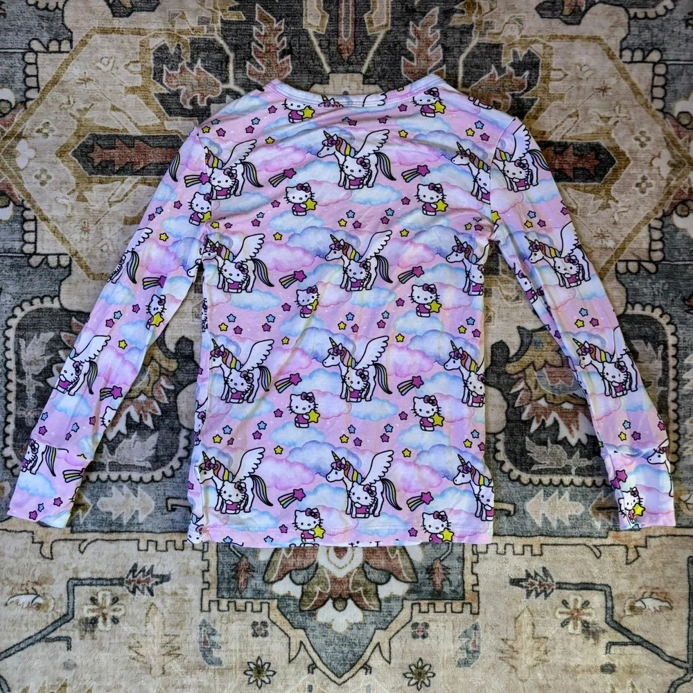 Posh Peanut Hello Kitty Unicorn Bamboo Long Sleeve Pajama Top Pink 5T 6T Toddler